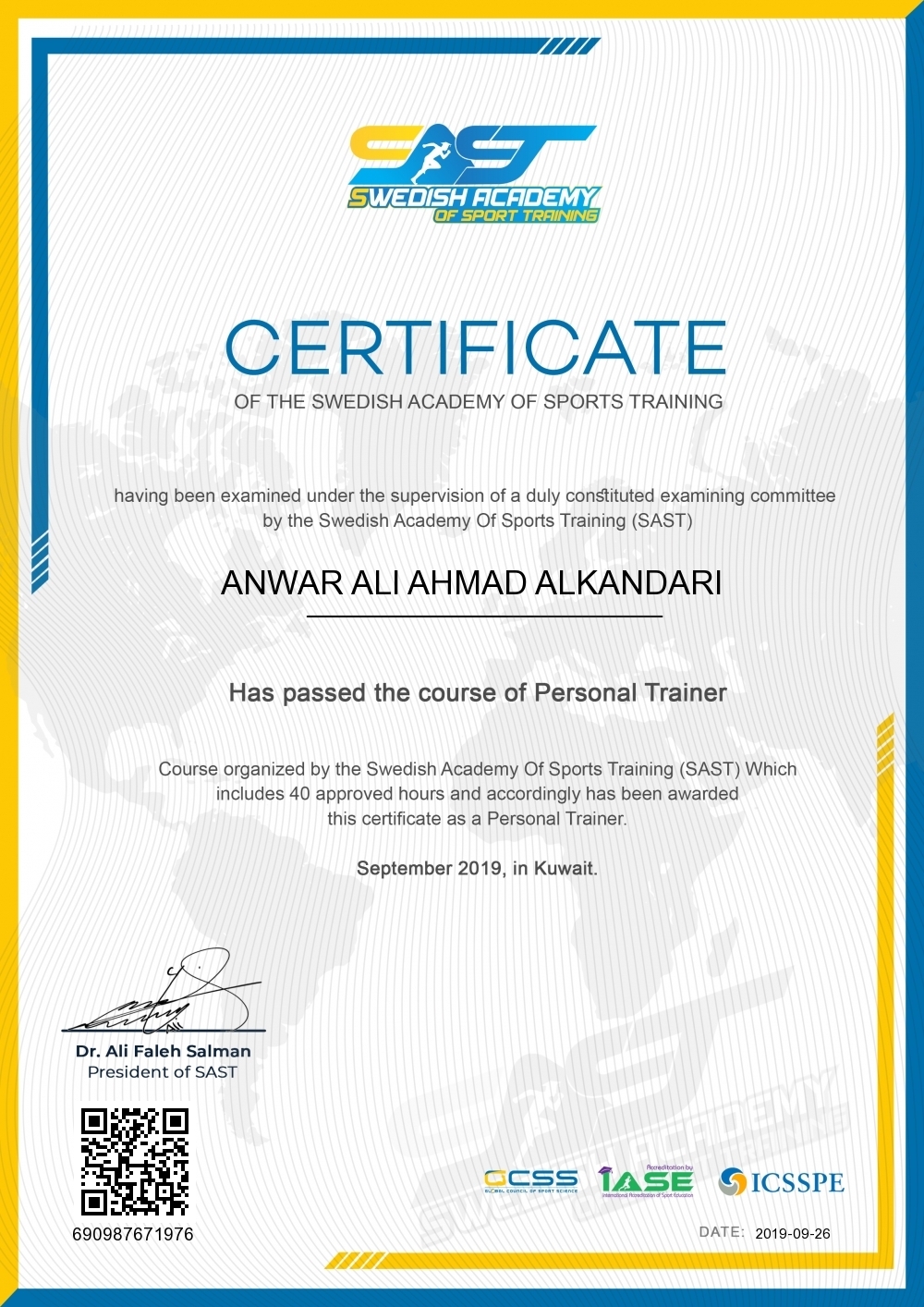 ANWAR ALI AHMAD ALKANDARI